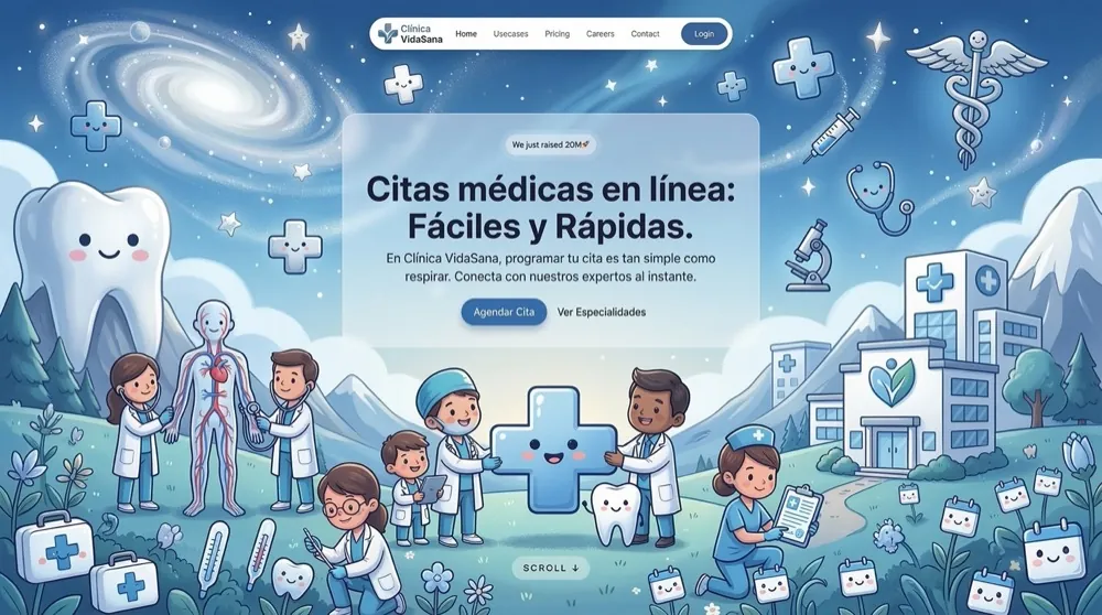 Muestra de diseño: Clínica VidaSana