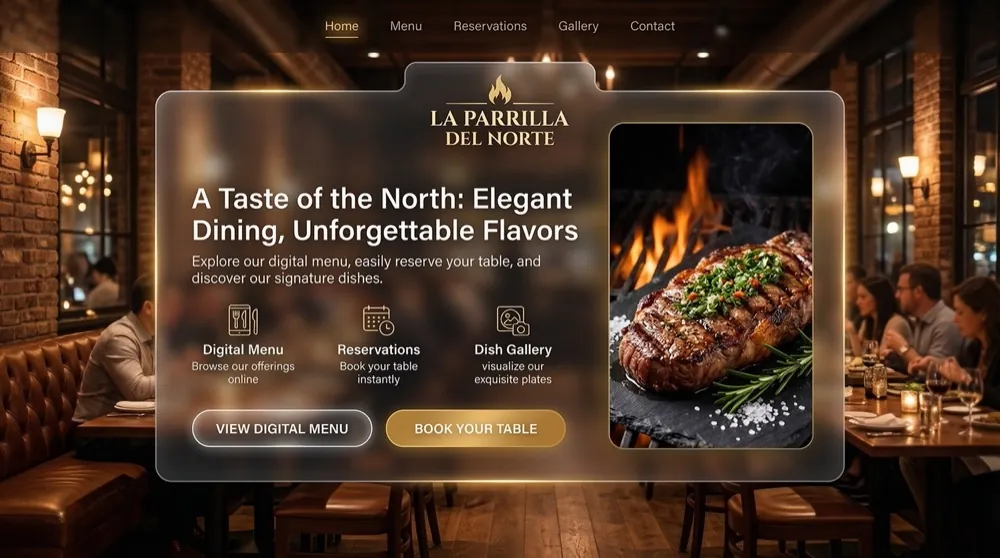 Muestra de diseño: La Parrilla del Norte