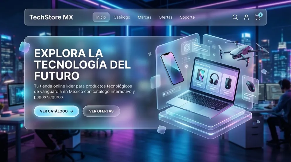 Muestra de diseño: TechStore MX