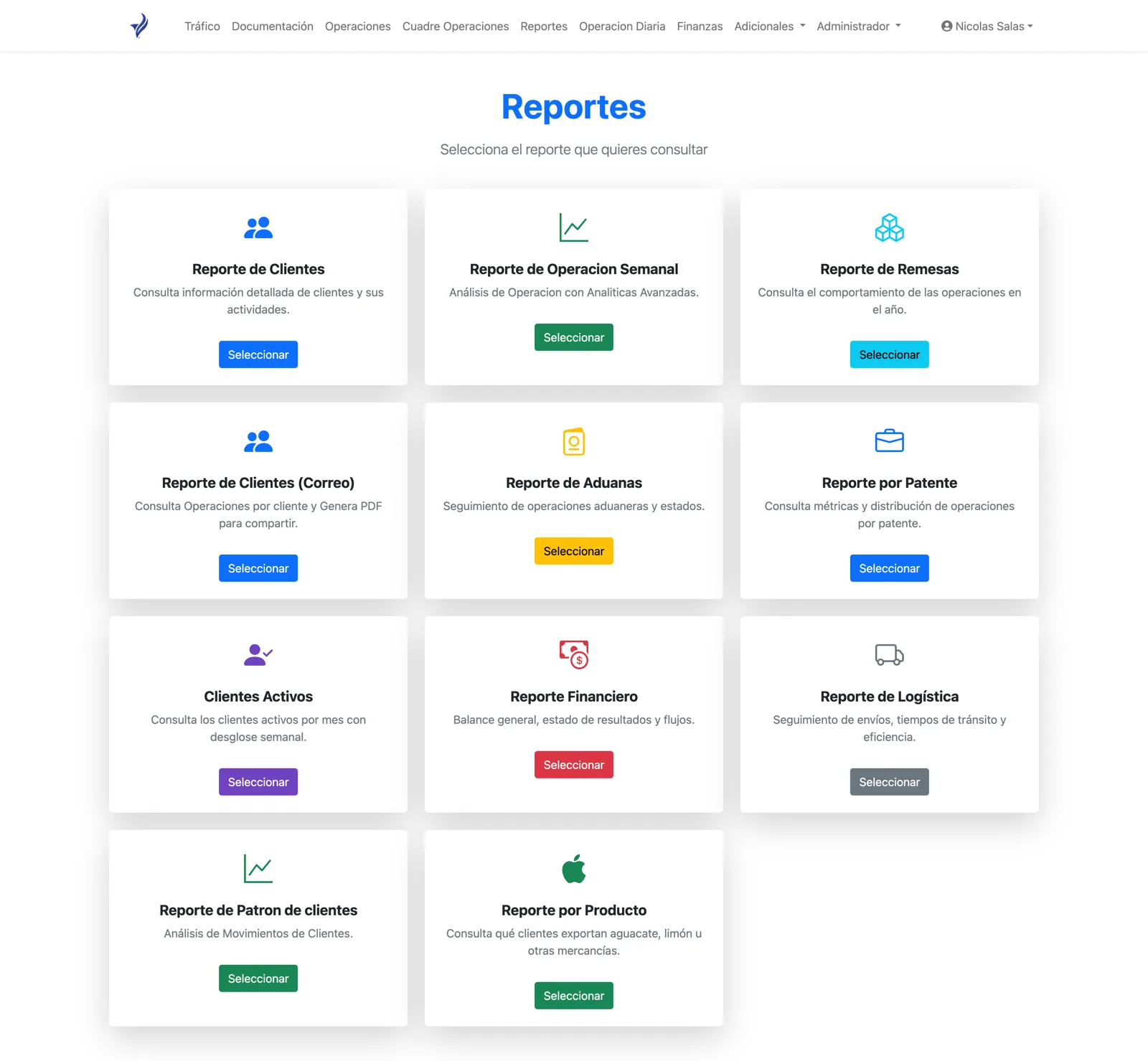 Reportes de Portal Crosspoint